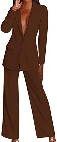 אופנת נשים סתיו חורף חליפה חדשה מעיל מכנסי רגל רחבים מזדמנים לאחר חליפת חמישה מכנסיים לנשים בערב