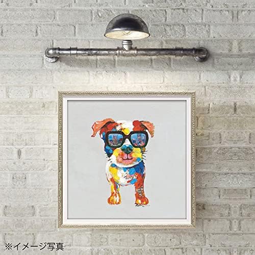 מסגרת אמנות צבע שמן אואפאוור כלב עיר קטן