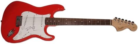 דירקס בנטלי חתם על חתימה בגודל מלא פנדר אדום סטראטוקסטר גיטרה חשמלית ב/ ג 'יימס ספנס ג' יי. אס. איי אימות-מוזיקת