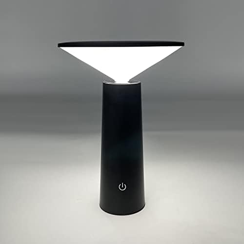 מנורת שולחן אלחוטית Wakdop - מנורת פטריות LED עם 3 טמפרטורת צבע מנורות בקרת מגע אור מופעל סוללה