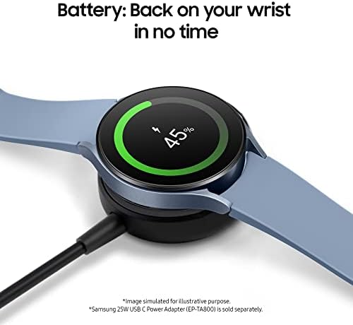 Samsung Galaxy Watch 5 40 ממ Bluetooth Smartwatch w/ Body, Health, Fitness and Sleep Tracker, סוללה משופרת,