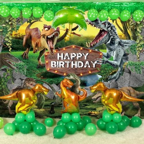 7 * 5 רגל דינוזאור יום הולדת ספקי צד רקע פראי אחד דינוזאור נושא קישוטי ספארי ג ' ונגל פרק רקע לצילום תא