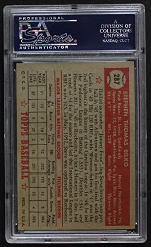 1952 Topps 287 Steve Bilko St. Louis Cardinals PSA PSA 4.50 קרדינלים