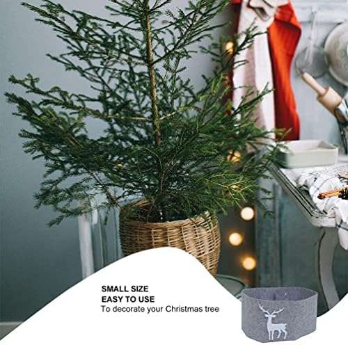 טוינדונה איילים תפאורה עץ חג המולד צווארון עץ חג המולד עץ חג המולד חצאית גיליונות בד מלאכותי עץ