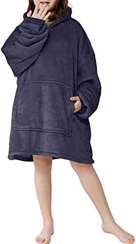 קפוצ'ון שמיכה לביש של ג'ודימיטי לילדים סווטשירט סופר -חם סופר עם כיס ענקי שמיכה רכה עם ברדס