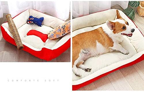 SCDCWW מיטת כלבים נוחה בגודל בינוני, מיטת כלב בגודל בינוני מיטת חיות מחמד רכה ונוחה, ספה גדולה ובינונית