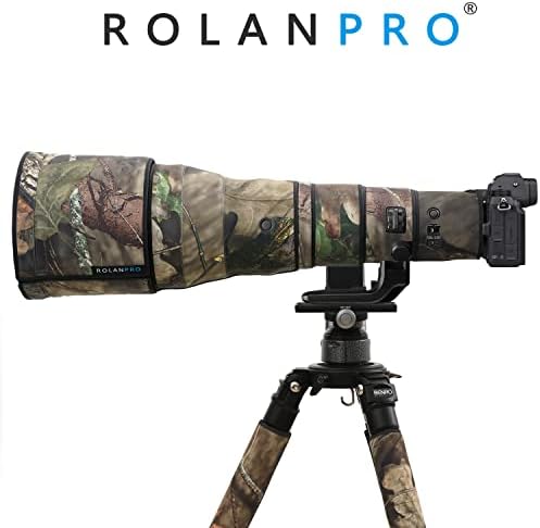 מעיל הסוואה של עדשה עמיד למים של RolanPro עבור Nikon Z 800mm F6.3 VR S סיווג גשם כיסוי גשם עדשת שרוול מגן