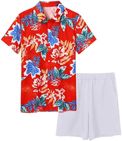 קיץ גברים 2 חלקים אימונית גברים קיץ אופנה פנאי הוואי חוף הים החוף החוף חליפות חג מולד לגברים