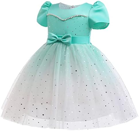 תינוקת שמלת ילד בנות קצר שרוול תחרות שמלת מסיבת יום הולדת ילדים פאייטים טול תלבושות שמלת נסיכת שמלה