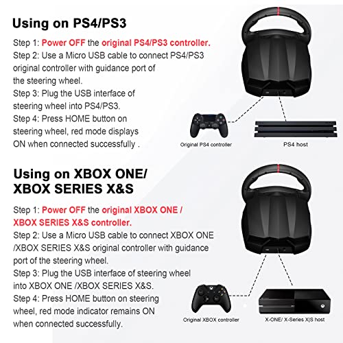 גלגל הגה של מירוץ Xbox למחשב - PXN -V900 270 °/900 ° סיבוב משומש - גלגל הגה למשחקים טוב עם דוושות למחשב,