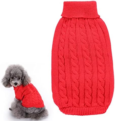 JXInlodgeg סוודרים סוודרים בגדי חיות מחמד פס רך מעבה סריגים תלבושות גורים חמים ללא שרוולים כלבים