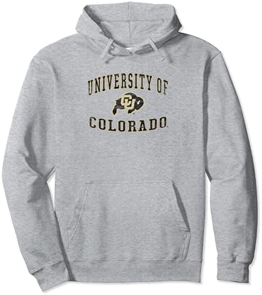 קולורדו באפלו אוניברסיטת בציר לוגו הת 'ר אפור סוודר קפוצ' ון