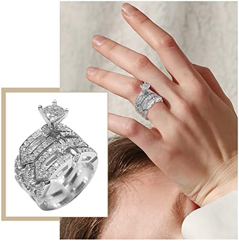 ללבוש ללבוש טבעת נערמת אור טבעת טבעת ולנטיין טבעת ורד ורד יצירתי יום יהלום טבעת טבעת