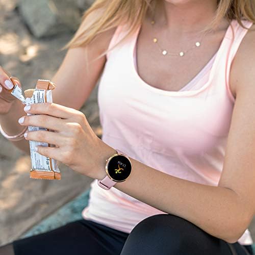 X-Watch Siona Fit Fit את שעון החכם לנשים, תואם אנדרואיד ו- iOS, גשש כושר, צג לחץ דם שינה, צג פעילות,