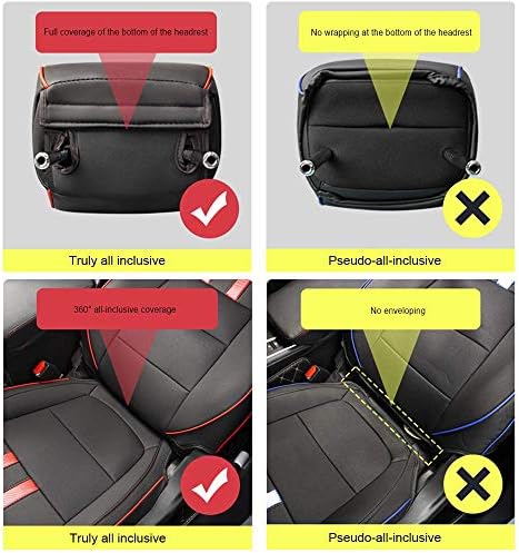 כיסויי מושב מלאים בהתאמה אישית עבור GS 2012-2017 פינת המושב היא מגן כרית מכונית עור קמור מגן שחור-אדום