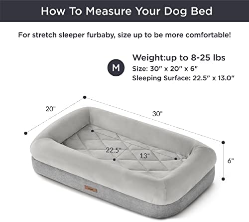 מיטות כלבים עם קצף זיכרון לכלבים בינוניים-מיטת כלבים אורטופדית הניתנת לכביסה עשויה מסרטיפור-לנו קצף