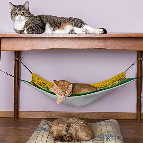 ערסל לחיות מחמד מיטת שינה חתול חמניות עם רצועות מתכווננות ווי מתכת 16.9& 34; איקס13
