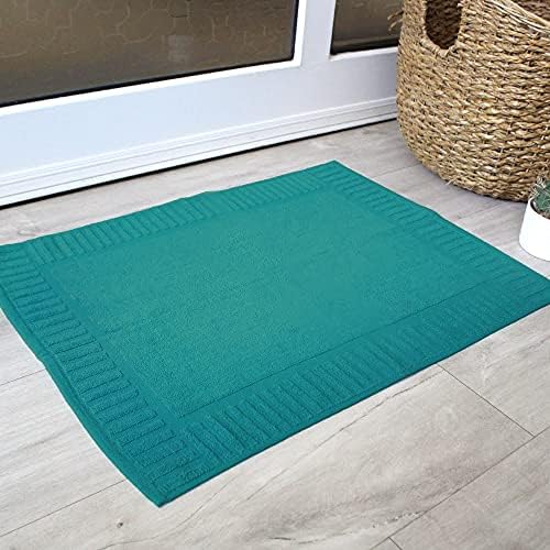 בלאנצ ' ו מצעים הורבנה אמבטיה מחצלת מגבת שטיח לאמבטיה סט כותנה ירוק 4 יחידות