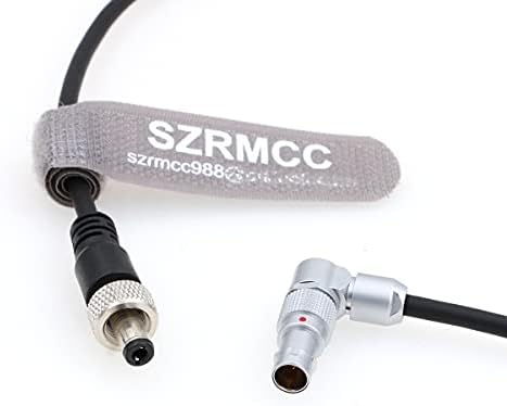 SZRMCC זווית ימנית מסתובבת 2 סיכה לנעילת כבל חשמל DC תקע עבור Z CAM E2-S6 E2-F6 E2-F8 מצלמת ספינת