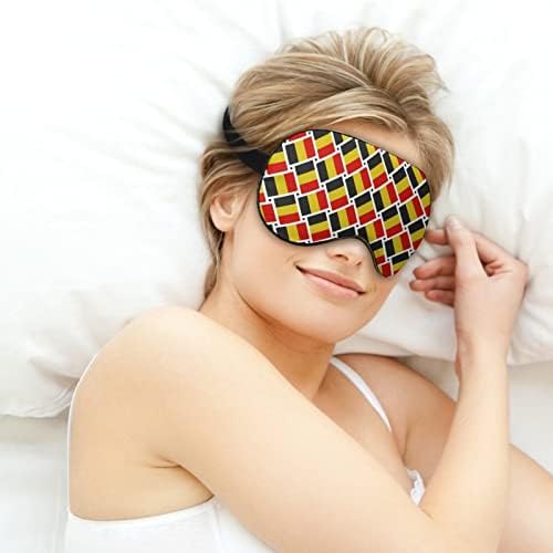 דגל בלגי מסכות עיניים רכות עם רצועה מתכווננת קלה משקל נוח כיסוי עיניים לשינה
