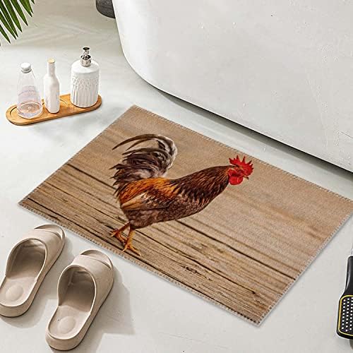 אמבטיה שטיח לאמבטיה,תרנגול חווה, החלקה רחיץ אמבטיה מחצלת, מים סופג