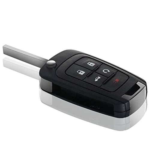 Senpinkboo Car FOB עם 5 כפתור ללא מפתח החלפת מפתח חכם ללא מפתח לשברולט קרוז קמארו מאליבו ביואיק לקרוס Regal Verano