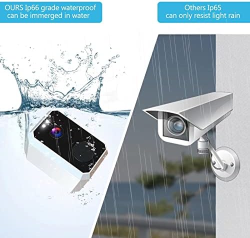מצלמות אבטחה ביתיות המופעלות על ידי סוללה חכמה 2K מצלמות אבטחה אלחוטיות WiFi אטום למים מחוץ למוסך