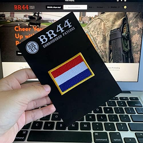 BPNLT011 דגל הולנד טלאי רקום עד מדים, קימונו, אופני אפוד, ברזל או תפור