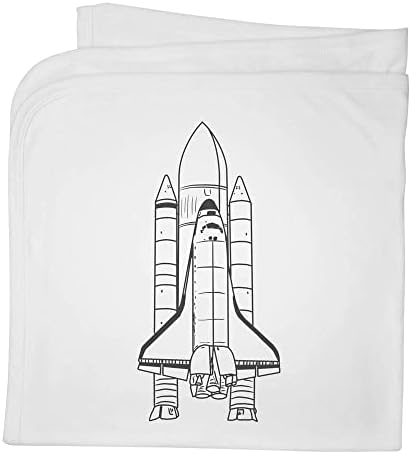 AZEEDA 'מעבורת חלל' שמיכה/צעיף כותנה כותנה