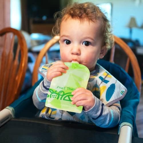לשימוש חוזר תינוק מזון שקיות מילוי ערכת, נייד תינוק מזון שקיות למילוי חוזר ערכת רסק תפוחים יוגורט