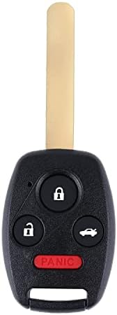 4 כפתורים מקש החלפת FOB כניסה ללא מפתח שלט רחוק מכונית לא חתוכה מתאימים לשנת 2003-2007 הונדה אקורד