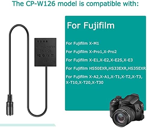 בנק חשמל מסוג USB סוג C כבל NP-W126 מתאם PD סוללה דמה עבור Fujifilm X-A2 A3 X-E2S X-PRO2 T20 T10 X-T30 X-T1