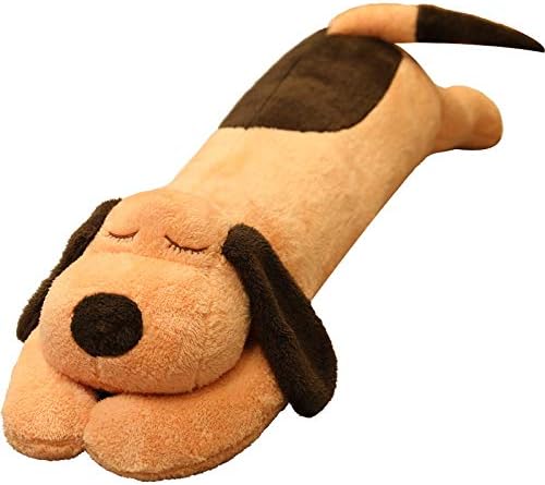 HCSXMY חמוד קטיפה בובת כלב בובה גור גור כרית בובת צעצוע כלב רך בעלי חיים ממולאים כרית ארוכה כרית חתלתול