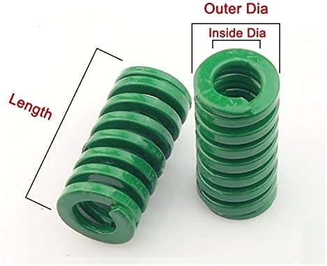 קפיצי דחיסה מתאימים לרוב התיקון I 1 pcs דחיסת עובש קפיץ ירוק חותם כבד חותם קפיץ קוטר חיצוני