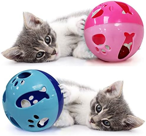 4 מחשב פעמונים צבעוניים כדורים חתול חתול חתלתול חיות מחמד