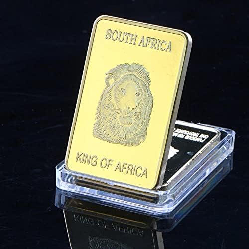 דרום אפריקה גובאו אריה מטבע זיכרון מטבע זהב מטבע מטבע זהב מטבע כיכר זיכרון בלוק אייל מטבע מתכת מראה