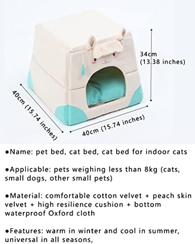 חשיבה מקורה חתול חתול מיטה, חתול מיטה, מיטה לחיות מחמד, חתלתול מיטה, חתול סל, מיטת גור, חתול