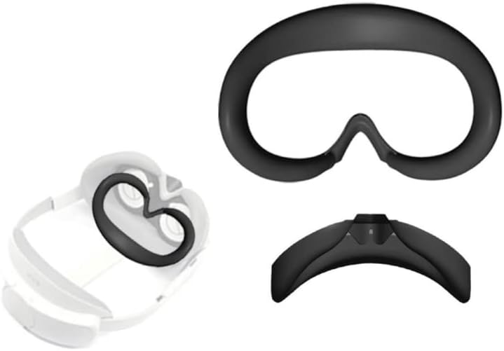 כרית כיסוי פנים מסיליקון לפיקו 4, אביזרי משקפיים מציאות מדומה, כרית כיסוי כרית פנים אטומה לזיעה, מסכת מגן