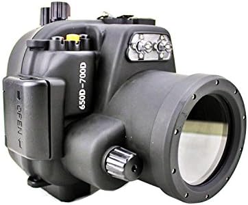 Polaroid SLR צלילה מדורגת מארז דיור מתחת למים אטום למים עבור Canon T3i עם עדשה 18-55 ממ