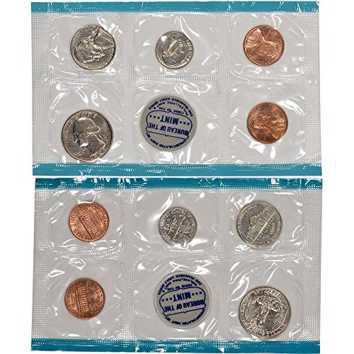 1969 סימני מנטה שונים ארצות הברית מנטה P&D 11-מטבעות מטבע לא מחולק באריזות ממשלתיות מקוריות ללא סירוג