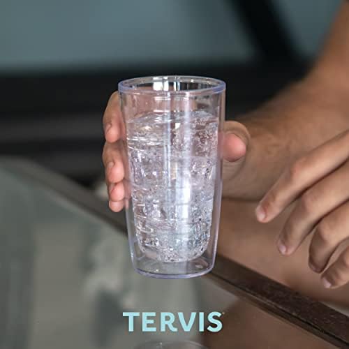Tervis Essentials Essentials - כוס כדור חוף תוצרת ארהב כוס נסיעה כפולה כפולה של כוס חומה שומרת