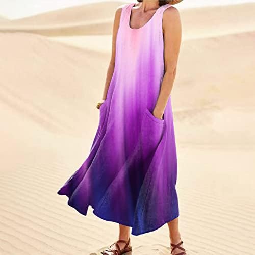 צרפתית נדנדה שמלת נשים של הקיץ מקרית שרוולים הלטר ארוך מקסי חוף שמלה למעלה מכירת שמלות