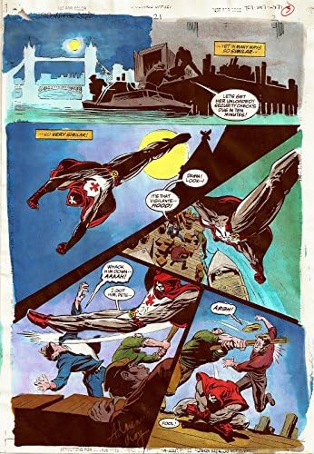 באטמן צל העטלף 21 1993 עמוד 2 צבוע מקורי חתום אדריאן רוי