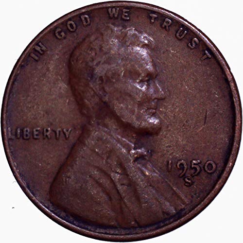 1950 ס לינקולן חיטה סנט 1 סי מאוד בסדר