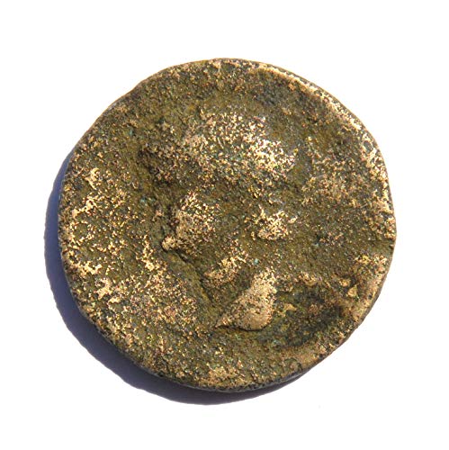 זה המאה הראשונה A.D. Nero Caesar 54-68 לספירה, מטבע מנטה רומא טוב מאוד