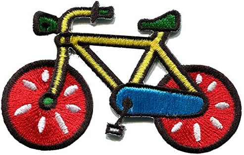 הרבה 5 אופניים אופניים רטרו אופניים אופניים רוכב אופניים משנות ה -70 ילדים מהנים אפליקציות רקומות טלאים