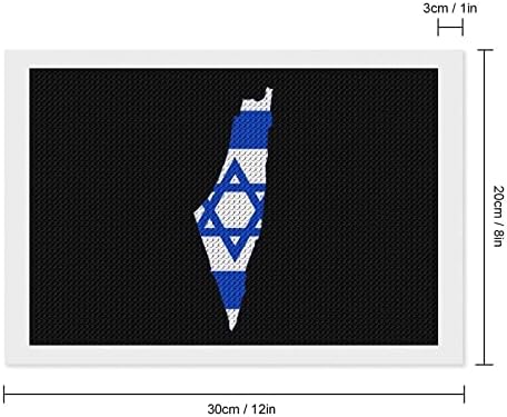 מפת דגל ישראל ערכות ציור יהלומים 5 ד 'עשה זאת בעצמך תרגיל מלא ריינסטון אמנויות וול דקור למבוגרים 8איקס
