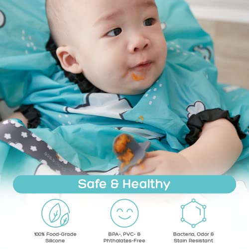 כף סיליקון לתינוק להאכלה עצמית, תינוק לפעוט, סיליקון באיכות מזון, ללא פ. פ. א/פי. וי. סי/לטקס/פתלטים,