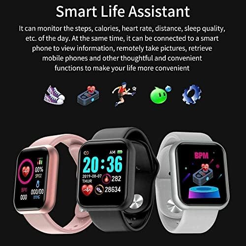 שעון חכם של Fogutune, 1.44 Touch Fitness Tracker, עם Sport Smartwatch, תזכורת לשיחת הודעה חכם שעון לנשים