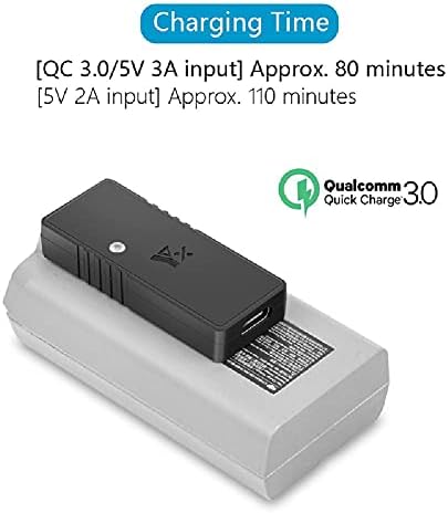 רכזת מטען USB של סוללת מזלט עם מחוון טעינה של LED סוללת סוללה רכזת רכזת QC3.0 אביזרי טעינה מהירים עבור DJI